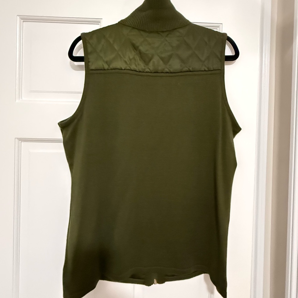 💙 2 for $12 Susan Graver Zip Vest Sweater MED- EUC! - Picture 2 of 8